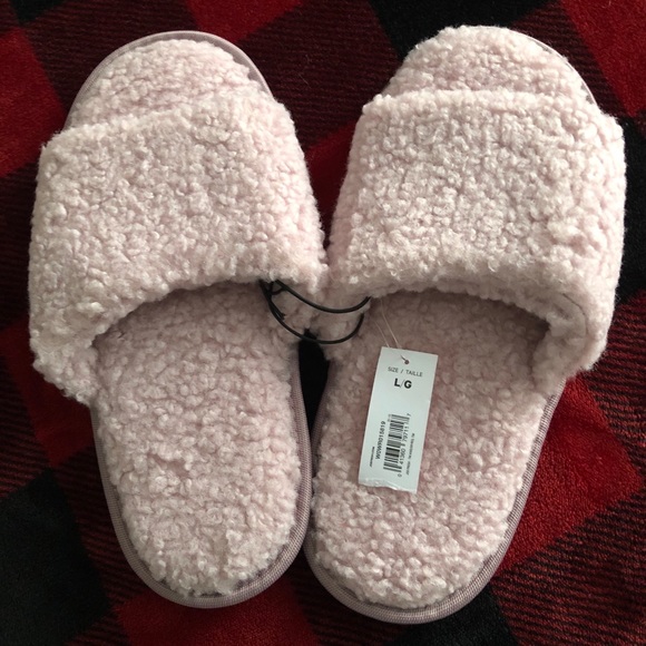 Lavender sherpa slippers - Picture 1 of 4